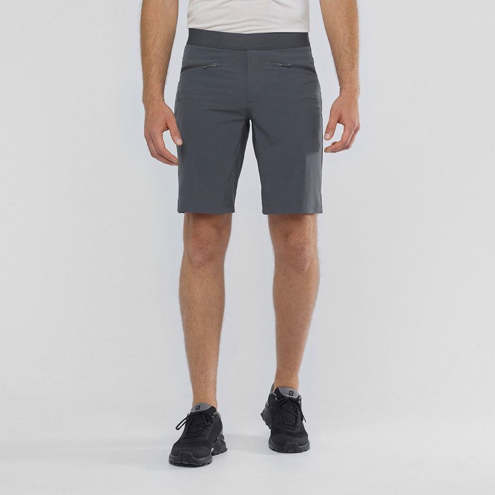 Shorts Salomon Homme Noir - Salomon WAYFARER PULL ON - France (9652-ZMHRX)